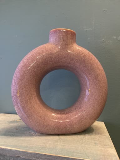 Black Donut Flower Pot 2