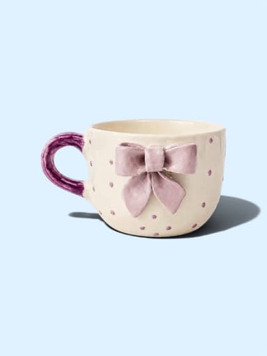 Navy Bow Mug 2