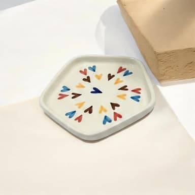 Rainbow Hearts Plate 2