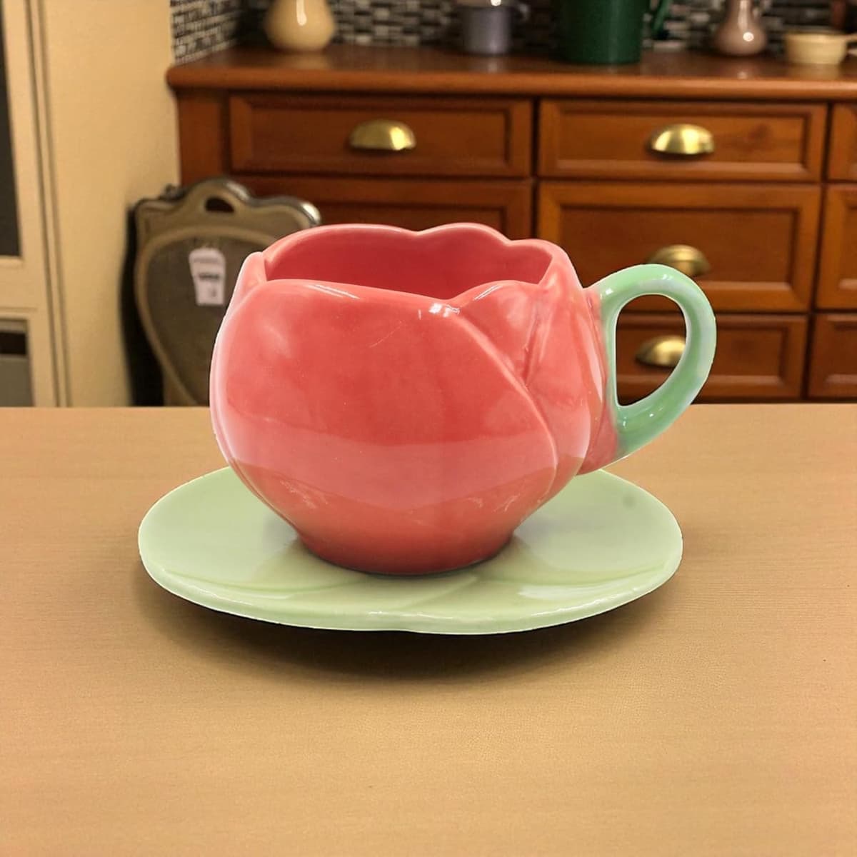 Rose Blossom Teacup & Saucer