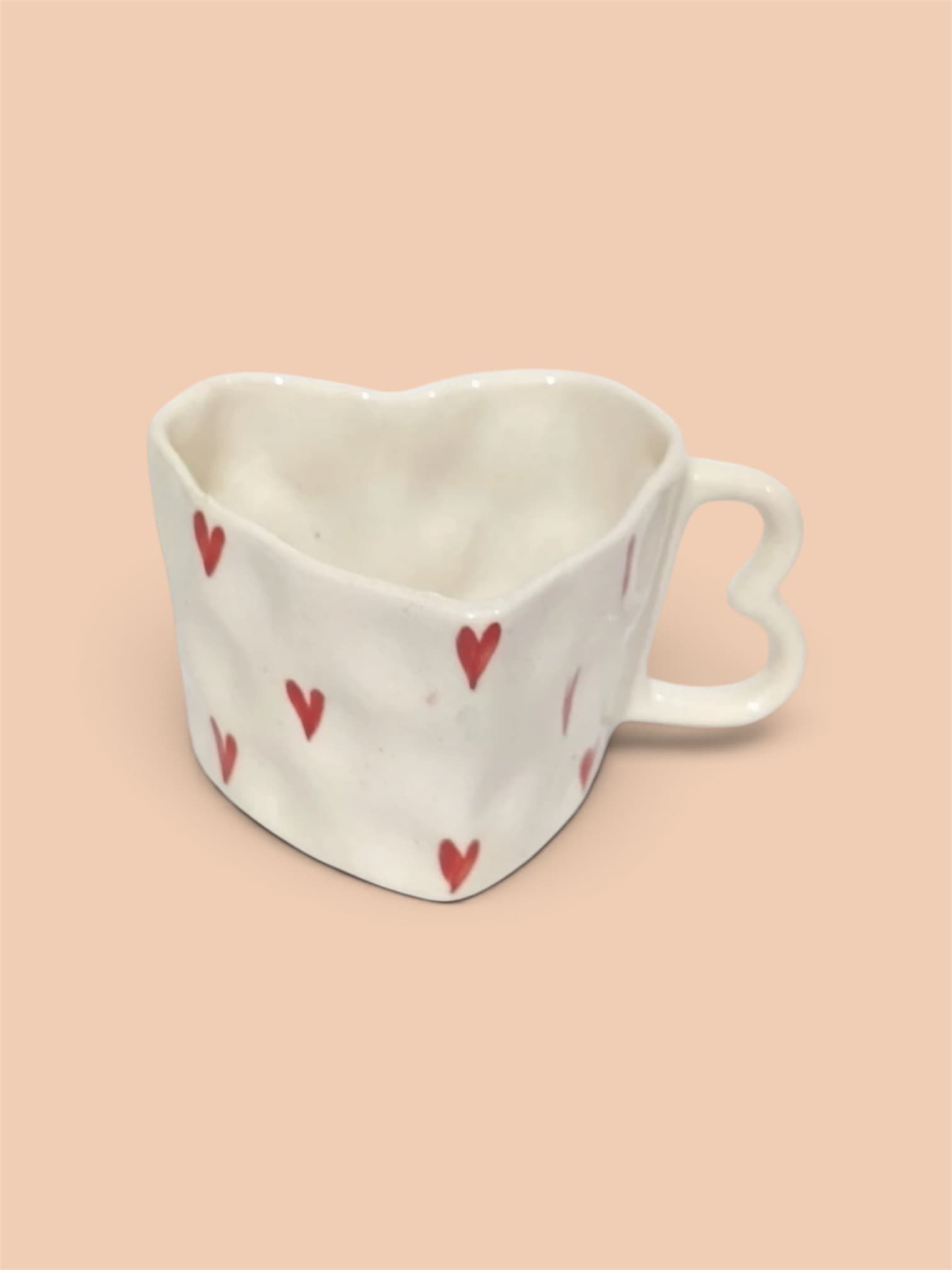 Ivory Heart Mug