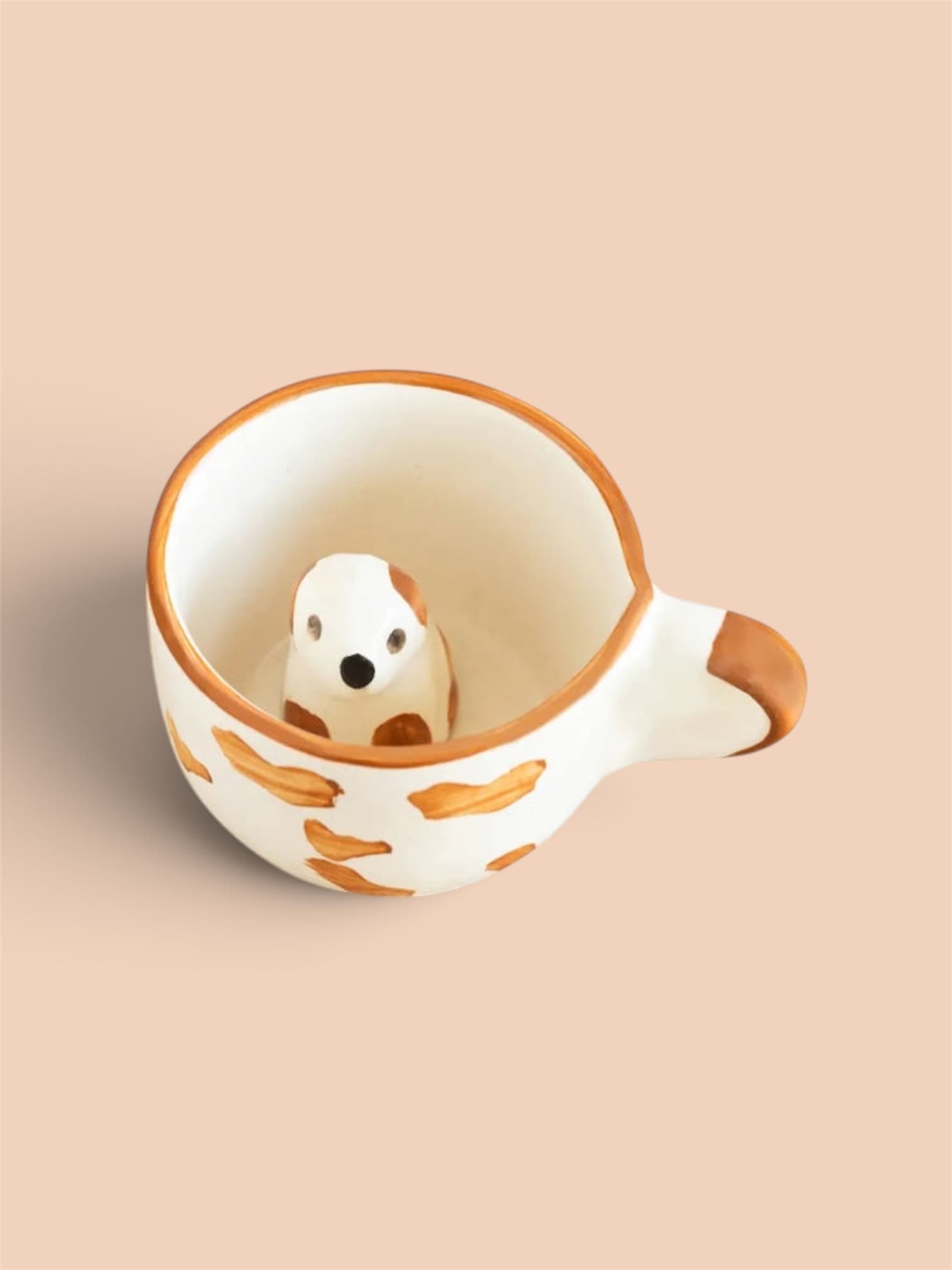 Spotted Puppy Peekaboo Mug