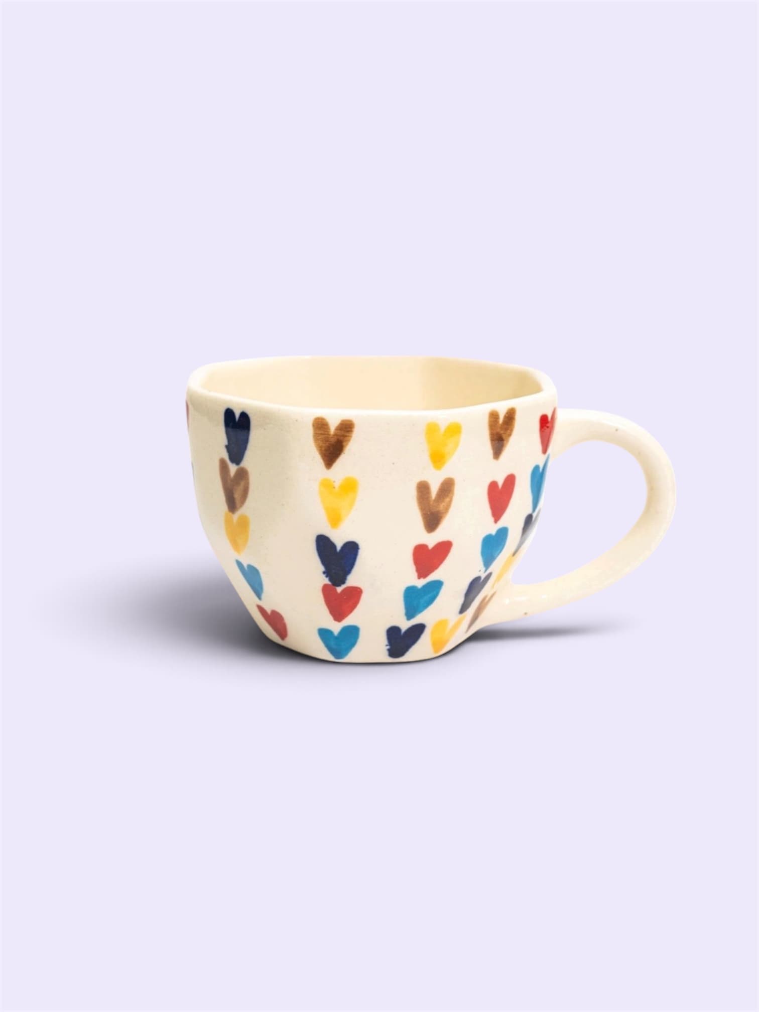 Rainbow V-Hearts Mug